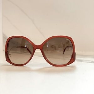 Chloe Brown Gradient Ladies Sunglasses